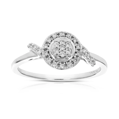 Vir Jewels 1/6 Cttw Round Lab Grown Diamond Engagement Ring .925 Sterling Silver