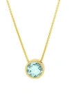 Dean Davidson Women's Signature 22k Goldplated & Blue Topaz Knockout Pendant Necklace In Aquamarine/ Gold