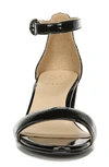 Naturalizer Vera Ankle Strap Sandals Women's Shoes In Black Patent Leather