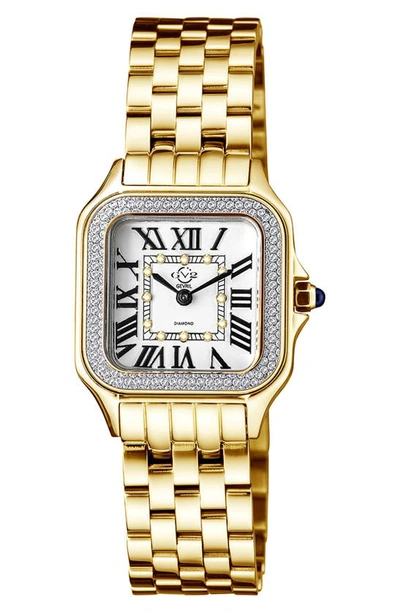 GV2 MILAN DIAMOND DIAL BRACELET WATCH, 27.5MM