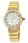 Gv2 Sorrento Diamond Bracelet Watch, 32mm In Gold