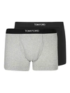 Tom Ford Logo Stretch-cotton Boxer Briefs In Black