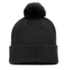 Fanatics Branded Black San Jose Sharks Authentic Pro Road Cuffed Knit Hat With Pom In Black