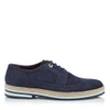 JIMMY CHOO JAKE OFFICIAL NAVY DRY SUEDE CONTRAST BROGUES,JAKEDRA S