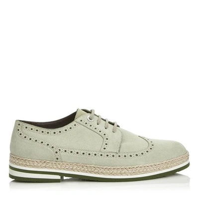 Jimmy Choo Jake Dust Dry Suede Contrast Brogue