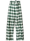 TOME diamond print trousers,DRYCLEANONLY