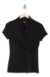 Dkny Ruched Top In Black