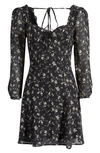 Reformation Remi Floral-print Mini Dress In Lucien