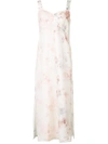 CALVIN KLEIN floral print midi dress,DRYCLEANONLY