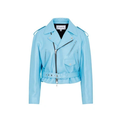 Alaïa Alaia  Biker Jacket In Blue