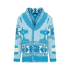 Alanui Icon Jacquard Cashmere Knit Cardigan In Light Blue