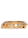 AMBUSH AMBUSH GOLD BRASS NAMEPLATE RING