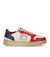 Atlantic Stars Man Sneakers Red Size 9 Soft Leather In Red