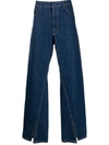 Bianca Saunders Wide-leg Denim Trousers In Denim
