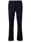 PT TORINO BLUE CROPPED FLARED JAINE PANTS IN VISCOSE WOMAN