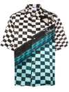 Blue Sky Inn Geometric-print Short-sleeve Shirt In .