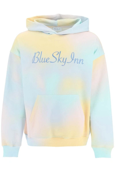 Blue Sky Inn Tie Dye Logo Hoodie In Multicolor