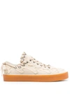 Bluemarble Kelly Frayed Detailed Sneakers In White