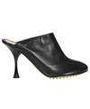 Bottega Veneta 90mm Leather Mules In Black