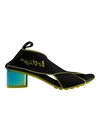 Bottega Veneta Logo Elasticated Sandals In Black