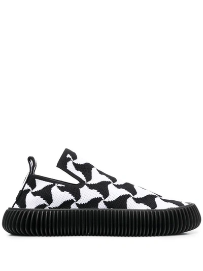 Bottega Veneta Wavy Triangle Slip-on Sneakers For Women In Multi