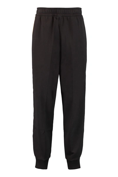 Burberry Stretch Cotton Track-pants In Black