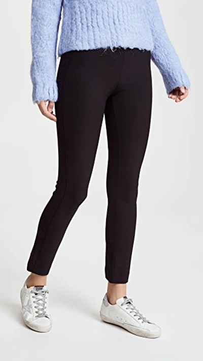 Veronica Beard Zip Back Cropped Trousers In Black