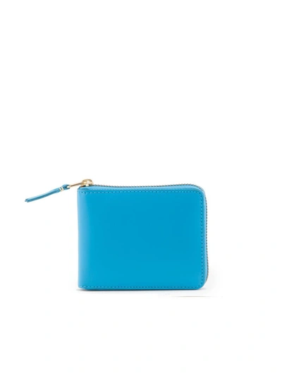 Comme Des Garçons Classic Logo Wallet Accessories In Blue