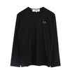 Comme Des Garçons Play Comme Des Garcons Play Black Heart Patch Long Sleeve T-shirt In Nero