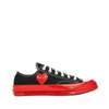 COMME DES GARÇONS PLAY COMME DES GARÇONS PLAY CONVERSE CHUCK 70 RED SOLE LOW BLACK