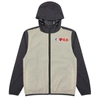 Comme Des Garçons Play Beige & Black K-way Edition Jacket In Nero E Beige
