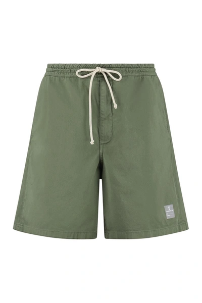 Department 5 Collins Cotton Bermuda Shorts In Green