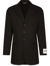 Dolce & Gabbana Cotton Gabardine Suit Jacket In Black