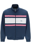Drôle De Monsieur Jacket With Logo Embroidery In Blue