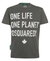 Dsquared2 One Life One Planet T-shirt In Grey