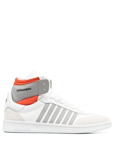 Dsquared2 Boxer Sneakers In Weiss