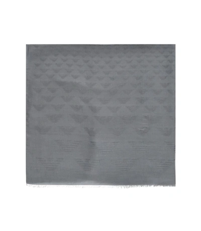 Emporio Armani Eagle Grey Scarf