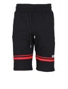 Gcds Logo-print Track Shorts In Black