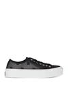 Givenchy Black City Sneakers In 4g Transparent Mesh In Black