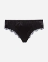 DOLCE & GABBANA BRIEFS IN SATIN WITH LACE,O2A02TFUADGN0000