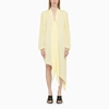 Loewe Asymmetric Pussybow Shirt Dress In Beige
