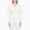 Art Essay White Knitted Cardigan White Knitted Cardigan In White