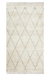 SOLO RUGS SHAGGY MOROCCAN WOOL BLEND AREA RUG