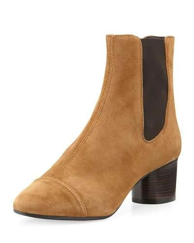 Isabel Marant Danae Suede 50mm Chelsea Boots, Brown