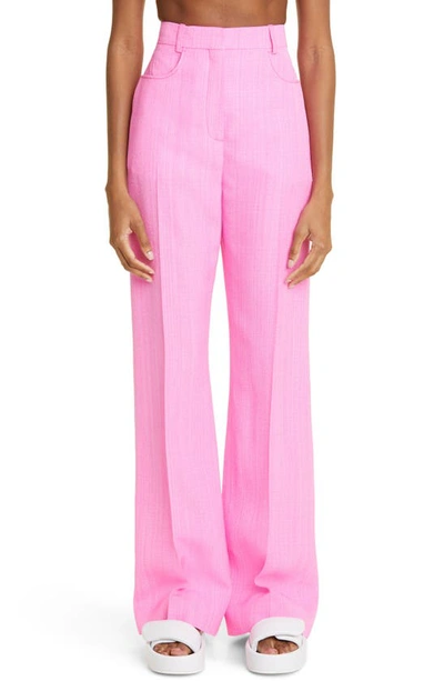 Meloia paneled neon canvas straight-leg pants