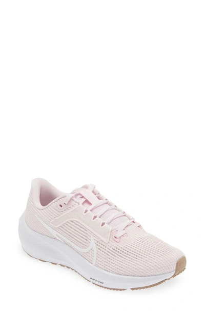 Nike Air Zoom Pegasus 40 Running Shoe In Pink/pink/white