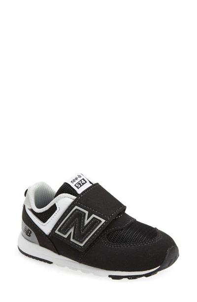 New Balance Kids' 574 Touch-strap Sneakers In Black