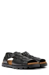 Camper Brutus  Sandals In Calfskinc In Black
