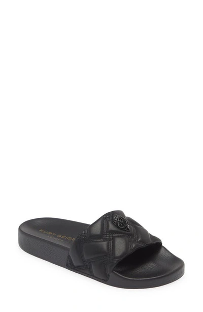 KURT GEIGER MEENA EAGLE DRENCH SLIDE SANDAL