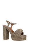 KURT GEIGER KENSINGTON ANKLE STRAP PLATFORM SANDAL